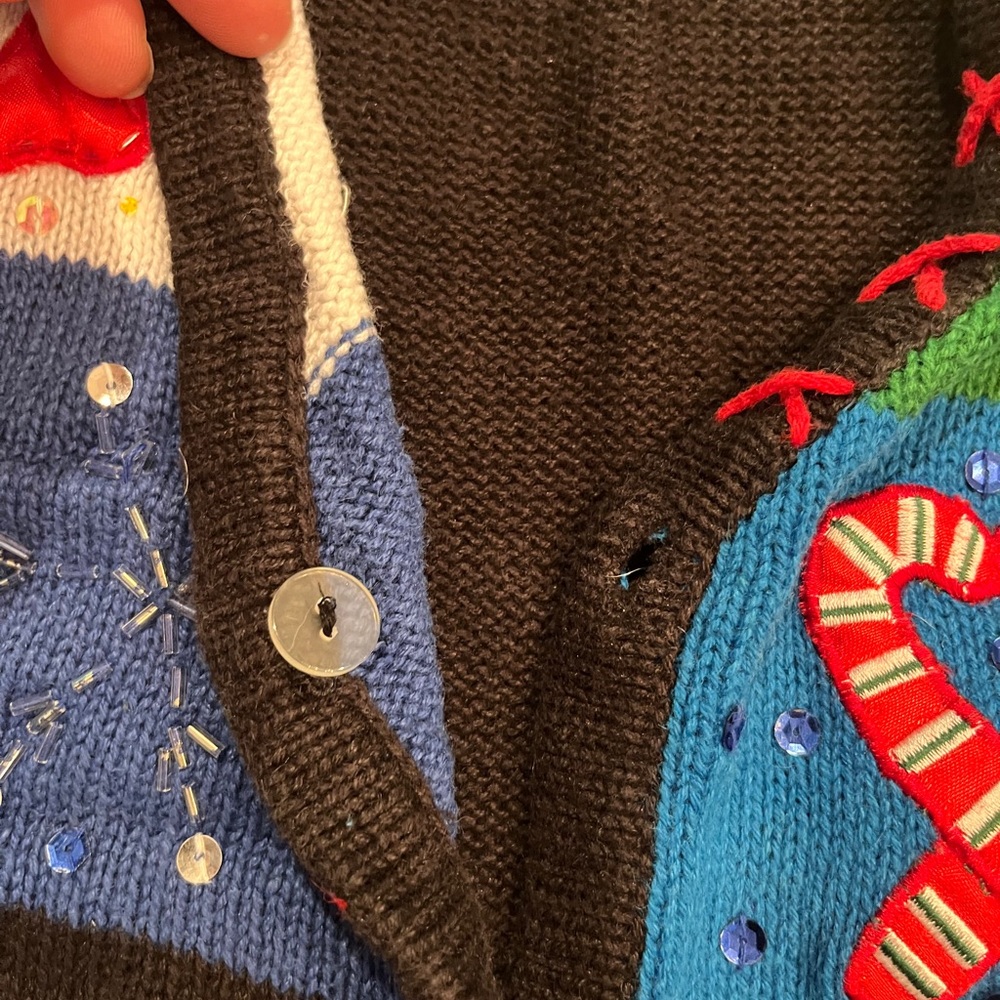 Vintage Basic Editions Holiday Patchwork Sequin S… - image 8